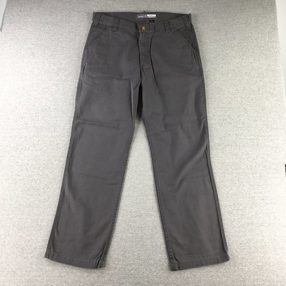 Carhartt Pants Mens 38x32 Rugged Flex Relaxed Fit Canvas Work Chino BN2291 NEW - Picture 2 of 7